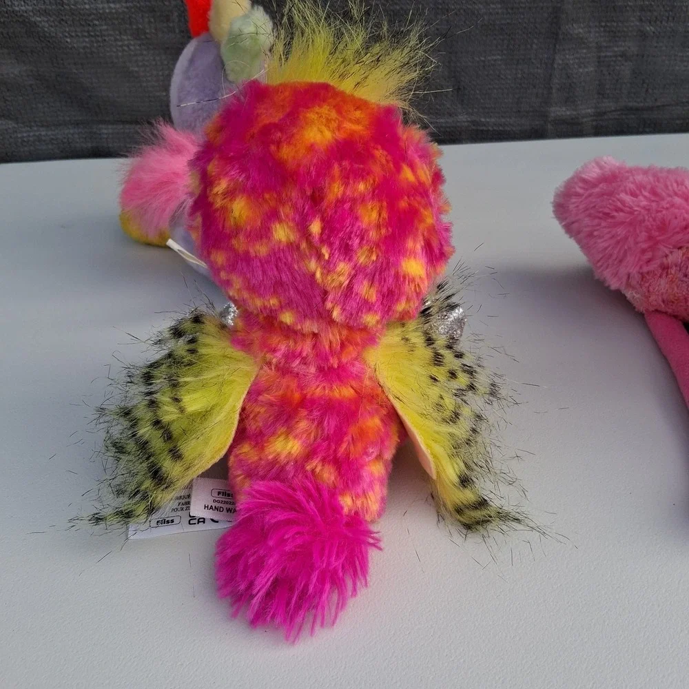 Plush Toy Birds Lot Of 5 Aurora Flamingo Peeps Pink Hatchimal Bird Circus
